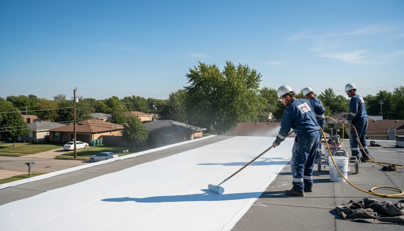 Commercial roof coating in Hazelton, KS near me